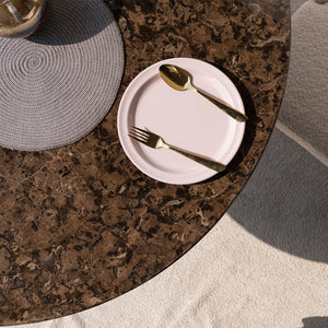 Urban Marble Dining Table Close View from Living point