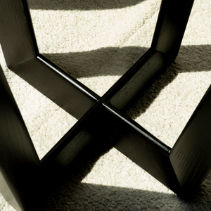 Urban Wooden End Table Close View from Living point