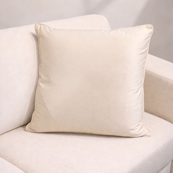 Vanilla Velvet Pillow from Living Point