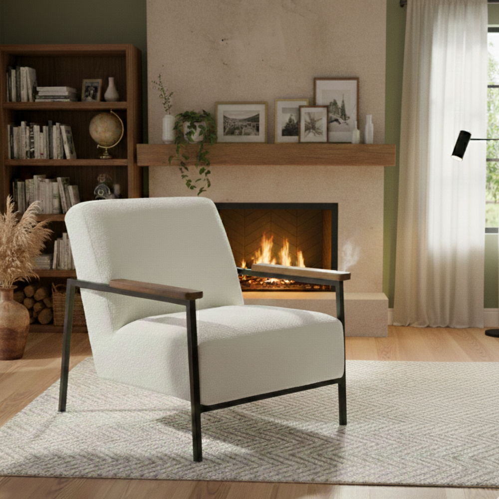 Verona Metal Accent Chair Lifestyle Image from Living point