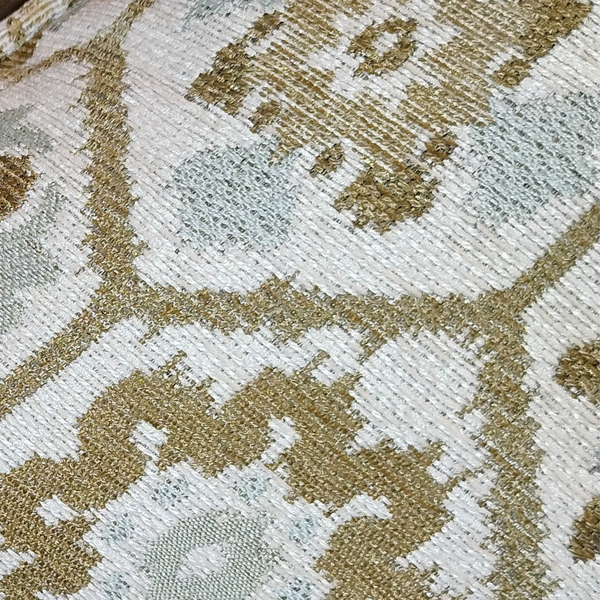 Vintage Flora Pattern Pillow Fabric Close View from Living point
