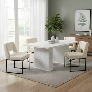 Wales Wooden Dining Table Living Point