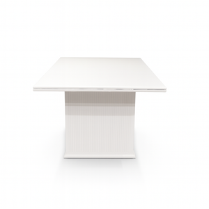 Wales Wooden Dining Table Side View from Living point