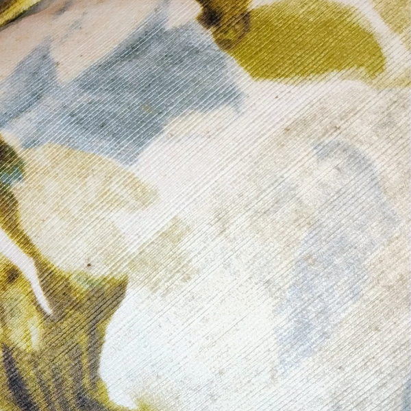 Wildflower Pattern Pillow Fabric Close View from Living point