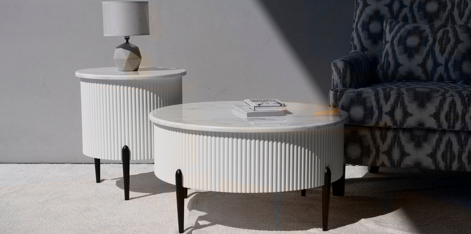 LARSON MARBLE COFFEE TABLE