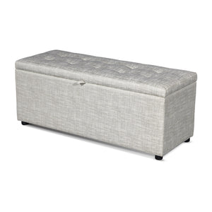 Front view of Aura Storage Bench – contemporary storage seating bench