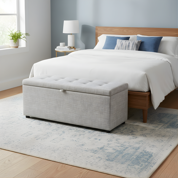 Aura Storage Bench – modern storage bench for living room or entryway UAE