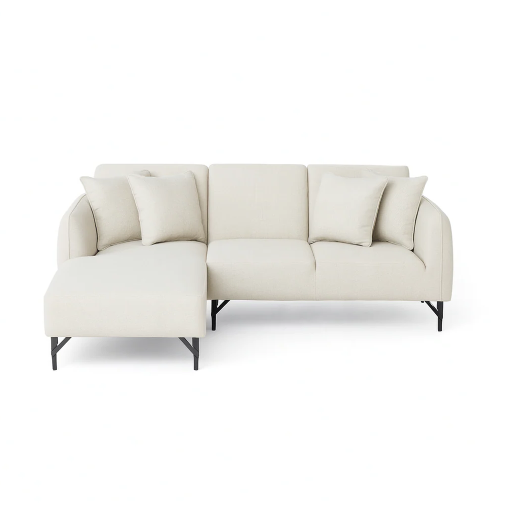 Sadq Corner Sofa – grey sectional sofa for modern UAE living room