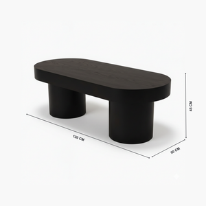 percia coffee table with Dimension from Living point