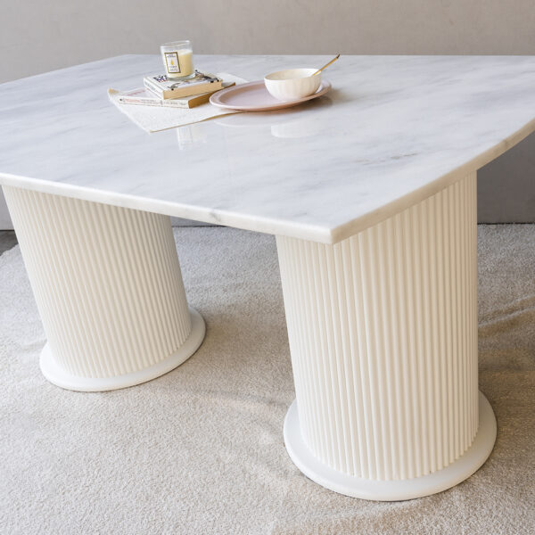 LARSON 6 SEATER MARBLE TABLE - Image 2